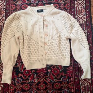 Cider Cream Textured Cardigan